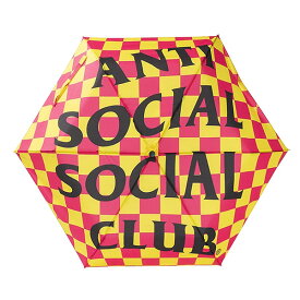 AntiSocialSocialClub (アンチソーシャルソーシャルクラブ) 折り畳み傘 カサ 傘 Photo Booth Umbrella Yellow×Pink