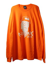 NINJA X (ニンジャエックス) オリジナル ロンT ロングTシャツ 長袖 Hairy Long Sleeve T-Shirt Orange