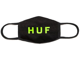 Huf (ハフ) マスク 布マスク OG Logo Mask Black カジュアル ストリート スケボー SKATE SK8 スケートボード