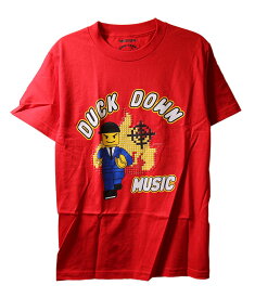 Duck Down Music (ダックダウン) Tシャツ Building Blocks T-Shirt Red ブーキャン Boot Camp Clik (ブート・キャンプ・クリック) HIPHOP ヒップホップ