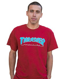 Thrasher (スラッシャー) US Tシャツ Outlined T-Shirt Cardinal Red スケボー SKATE SK8 スケートボード