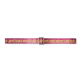 AntiSocialSocialClub (アンチソーシャルソーシャルクラブ) ASSC ベルト ナイロンベルト See Right Thru Me Pink Belt