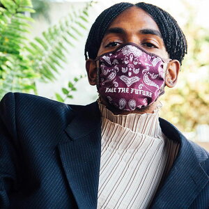 BornxRaised (�{�[���A���h���C�Y�h) �z�}�X�N ���̃}�X�N BORN X RAISED + SUAY SHOP FACE THE FUTURE MASK MAROON