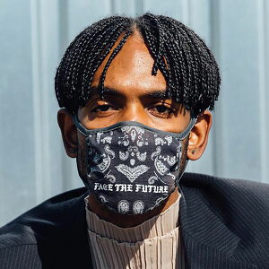 BornxRaised (�{�[���A���h���C�Y�h) �z�}�X�N ���̃}�X�N BORN X RAISED + SUAY SHOP FACE THE FUTURE MASK CHARCOAL