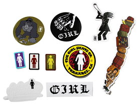 GIRL SKATEBOARDS (ガール) ステッカー シール 10種ワンセット Girl One Off Sticker 10 Pack Multi Color スケボー SKATE SK8 スケートボード
