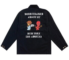 BornxRaised (ボーンアンドレイズド) ジャケット カバーオール BORN X RAISED + AWAKE NY CARHARTT WIP CHORE COAT BLACK