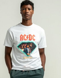 Diamond Supply Co. (ダイアモンドサプライ) Tシャツ Diamond X AC/DC Highway To Hell T-Shirt White スケボー SKATE SK8 スケートボード