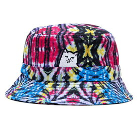 RIPNDIP (リップンディップ) ハット バケットハット Lord Nermal Cotton Dyed Bucket Hat Sunburst Tie Dye ネコ 猫 スケボー SKATE SK8 スケートボード