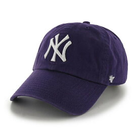 ’47 (フォーティセブン) FORTYSEVEN ヤンキース (ニューヨーク) キャップ 帽子 Yankees ‘47 CLEAN UP Purple MLB メジャーリーグ ベースボール