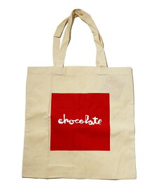 Chocolate Skateboards (チョコレート) エコバッグ トートバッグ カバン RED SQUARE TOTE Canvas スケボー SK8 SKATE スケートボード