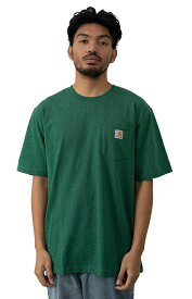 Carhartt (カーハート) Tシャツ (K87) Workwear Pocket T-Shirt North Woods Heather ポケット付