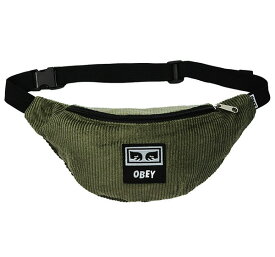 OBEY (オベイ) ウェストバッグ ヒップバッグ ポーチ ボディバッグ カバン Wasted Hip Bag Army コーデュロイ