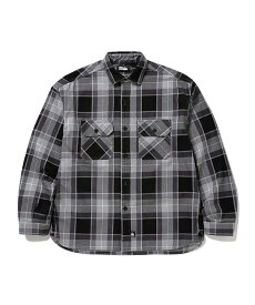 FIRST DOWN (ファーストダウン) ネルシャツ WORK L/S SHIRTS COTTON NELCHECK CHARCOAL