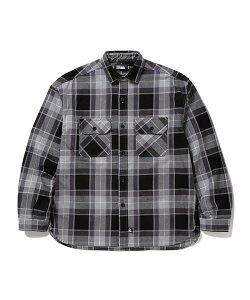 FIRST DOWN (�t�@�[�X�g�_�E��) �l���V���c WORK L/S SHIRTS COTTON NELCHECK CHARCOAL