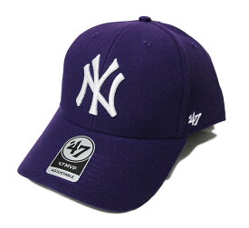 ’47 (フォーティセブン) FORTYSEVEN ヤンキース キャップ 帽子 Yankees ’47 MVP Purple MLB メジャーリーグ ベースボール