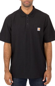 Carhartt (カーハート) US ポロシャツ 半袖 (K570) Contractor's Work Pocket Polo Black