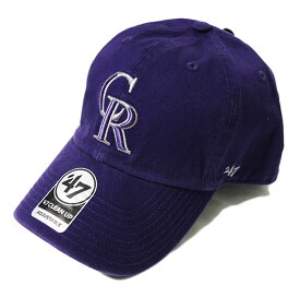 ’47 (フォーティセブン) FORTYSEVEN ロッキーズ (コロラド) キャップ 帽子 Rockies ’47 CLEAN UP Purple MLB メジャーリーグ ベースボール