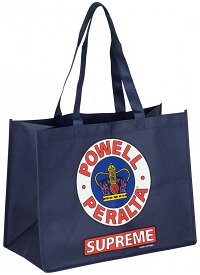Powell Peralta (パウエル・ペラルタ) エコバッグ トートバッグ カバン Supreme Non-Woven Shopping Bag - Navy 12" x 16" スケボー SKATE SK8 スケートボード