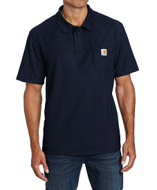 Carhartt (カーハート) US ポロシャツ 半袖 (K570) Contractor's Work Pocket Polo Navy