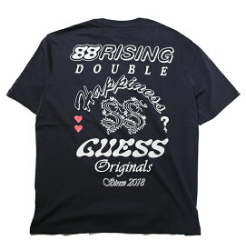GUESS × 88RISING (ゲス) Tシャツ MEN'S DOUBLE HAPPINESS TEE DARK GREY