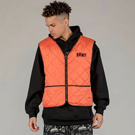 GRMY / GRIMEY (グライミー) ベスト ジャケット THE TOUGHEST QUILTED VEST ORANGE | Spring 23