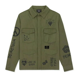 PRIMITIVE SKATEBOARDING × CALL OF DUTY (プリミティブ) アーミージャケット 軍物 Task Force Jacket OLIVE スケボー SKATE SK8 スケートボード ゲーム GAME