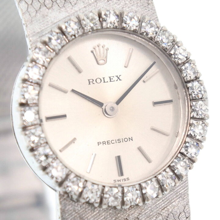 ロレックス プレジションダイヤ ROLEX 2635 プレシジョン K18 WG 750 