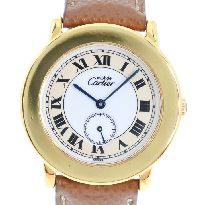 楽天市場】カルティエ CARTIER マストロンド 腕時計 スモセコ 1810 1 
