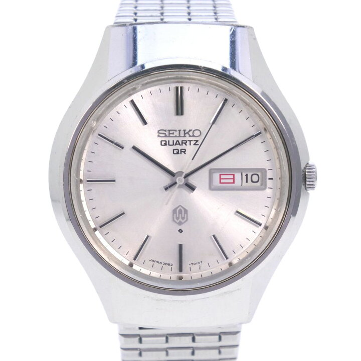 楽天市場】セイコー SEIKO QR 腕時計 3863-7010 ステンレススチール  