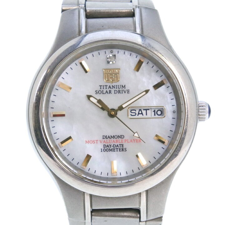 楽天市場】エルジン ELGIN ソーラードライブ 腕時計 FK-1251 チタン  