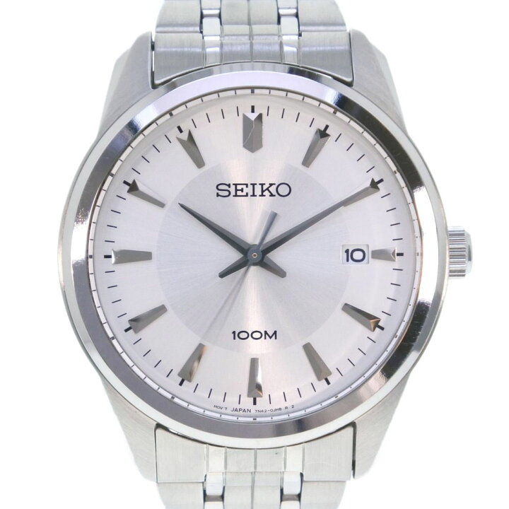 楽天市場】セイコー SEIKO 腕時計 100M 7N42-0FL0 ステンレススチール 