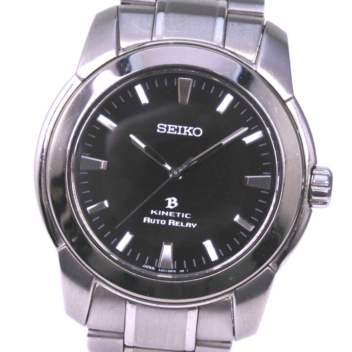 楽天市場】セイコー SEIKO オートリレイ 腕時計 5J21-0A80 ステンレス 
