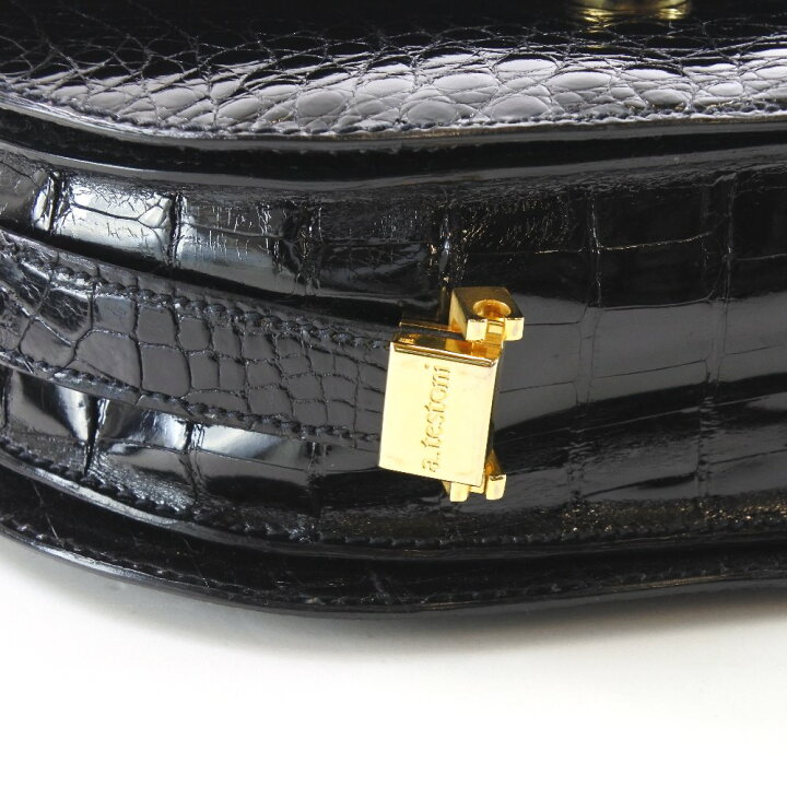 楽天市場】ア・テストーニ a.testoni ショルダーバッグ クロコダイル  