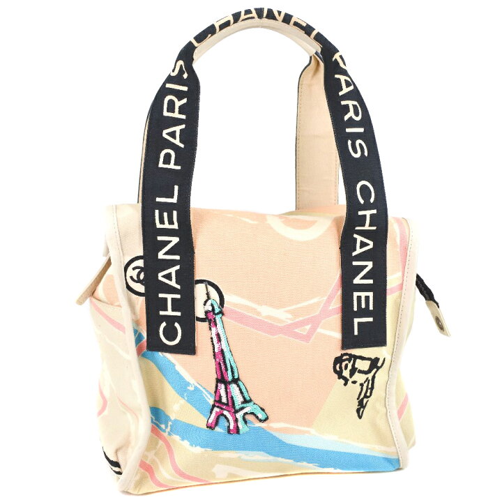 楽天市場】シャネル CHANEL パリマップ エッフェル塔 ハンドバッグ  