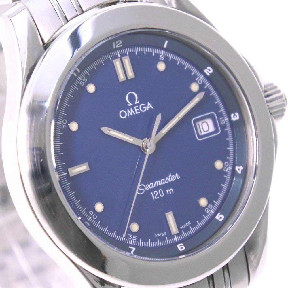 【OMEGA】オメガ シーマスター120M 2511.80 ステンレススチール クオーツ メンズ 青文字盤 腕時計【中古】 |  質にしきの【ブランド販売・買取】
