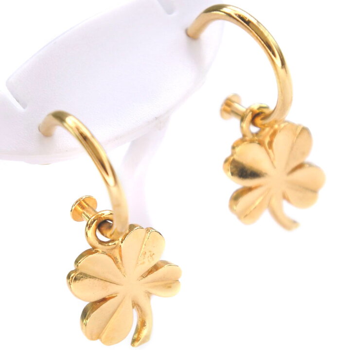 楽天市場】シャネル CHANEL クローバー ピアス 金メッキ 約2.9g Clover 