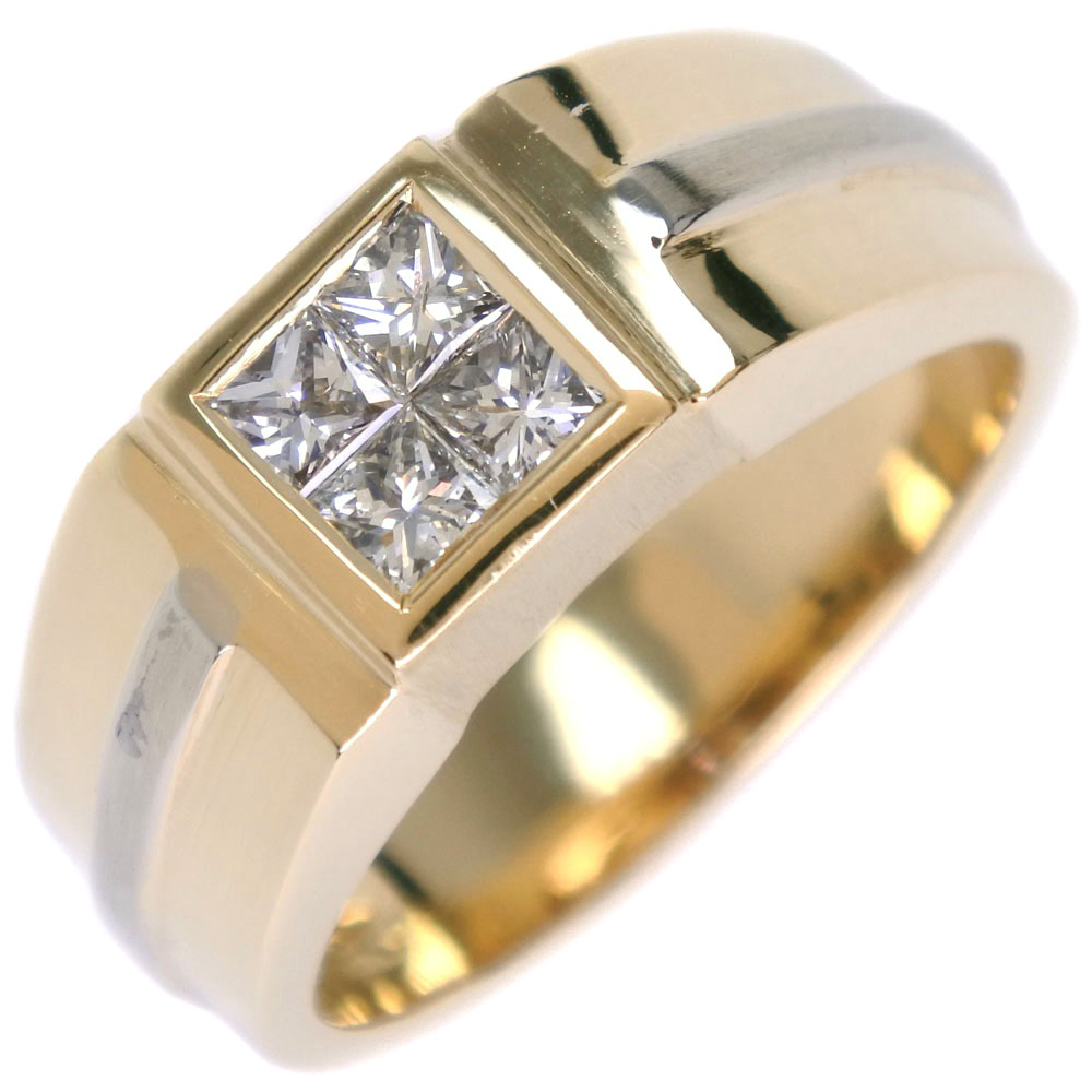 印台 K18ゴールド×ダイヤモンド 19号 メンズ リング・指輪【中古】Aランク | 質にしきの【ブランド販売・買取】