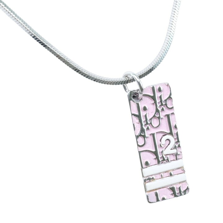 楽天市場】クリスチャンディオール Dior トロッター ネックレス ピンク  