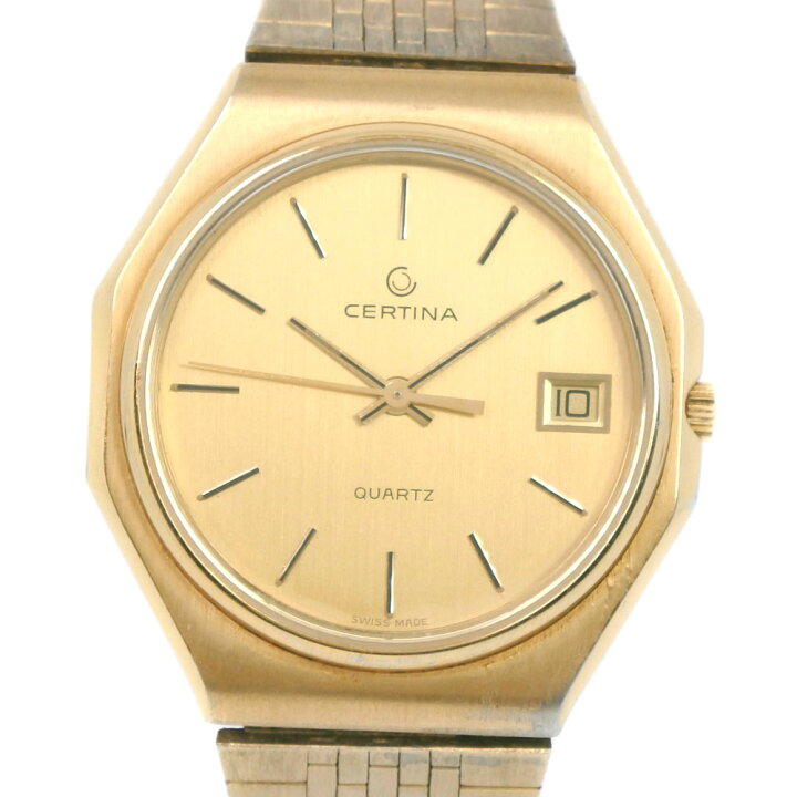 楽天市場】サーチナ CERTINA 腕時計 金メッキ ゴールド クオーツ  