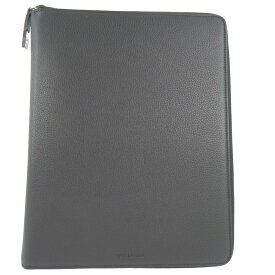 【スーパーセール10％OFF対象】ディオール・オム DIOR HOMME ドキュメントケース クラッチバッグ カーフ 黒 ファスナー Document case ユニセックス【中古】Aランク