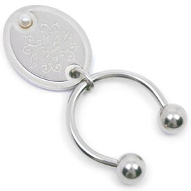 ミキモト MIKIMOTO キーリング キーホルダー 真珠 金属製×パール Key ring ユニセックス【中古】Aランク