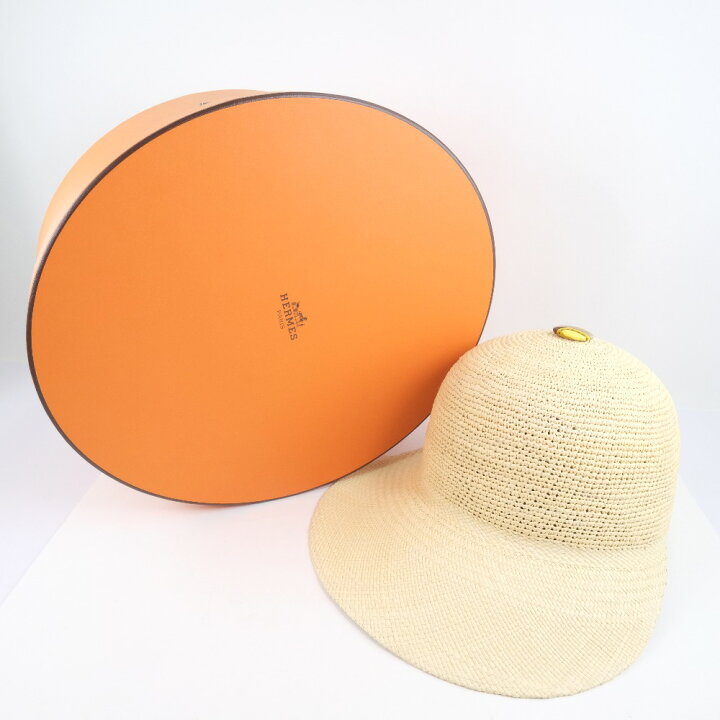 楽天市場】【HERMES】エルメス 麦わら帽子 191028N 1858 ストロー 