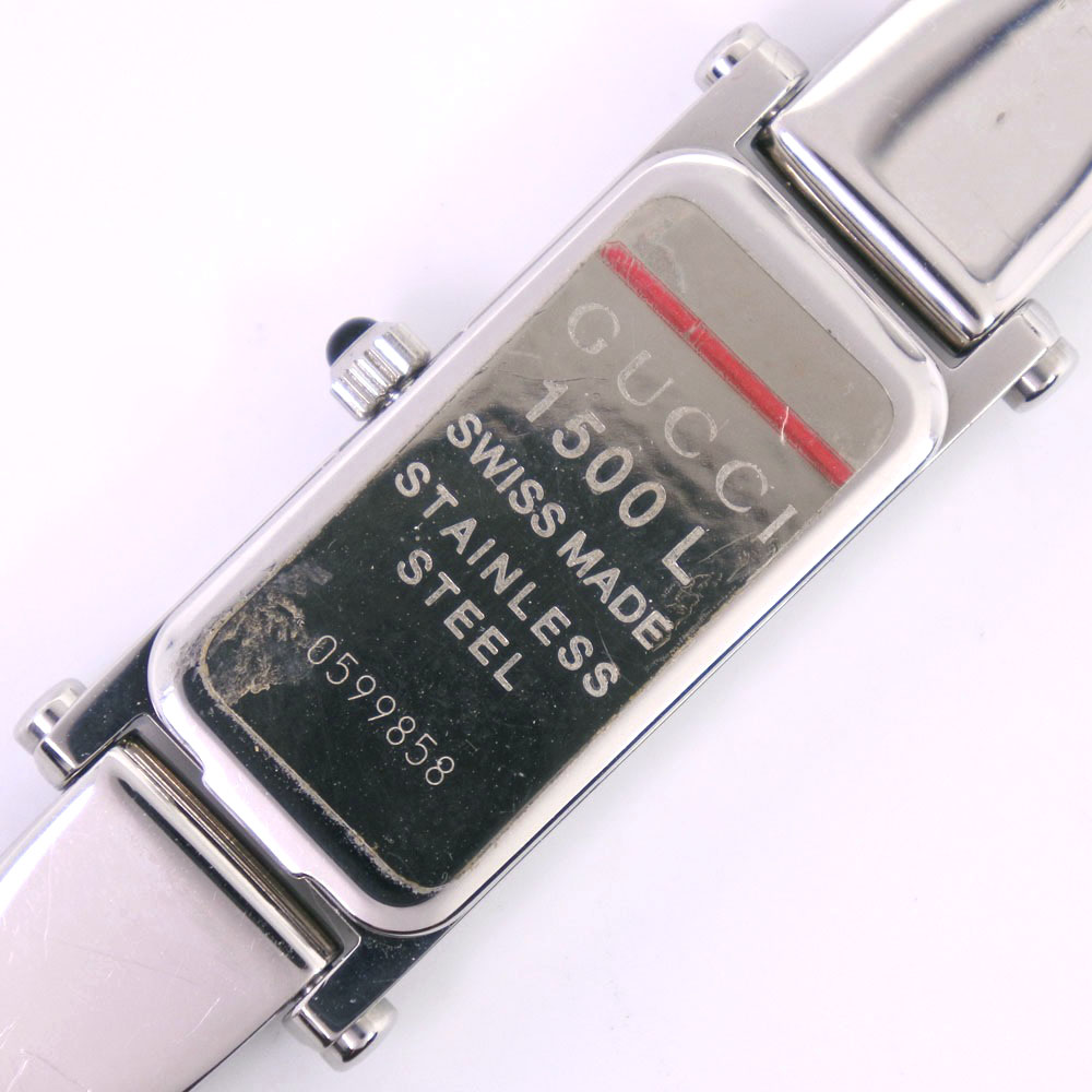 【GUCCI】グッチ 1500L ステンレススチール クオーツ レディース 黒文字盤 腕時計【中古】A-ランク | 質にしきの【ブランド販売・買取】