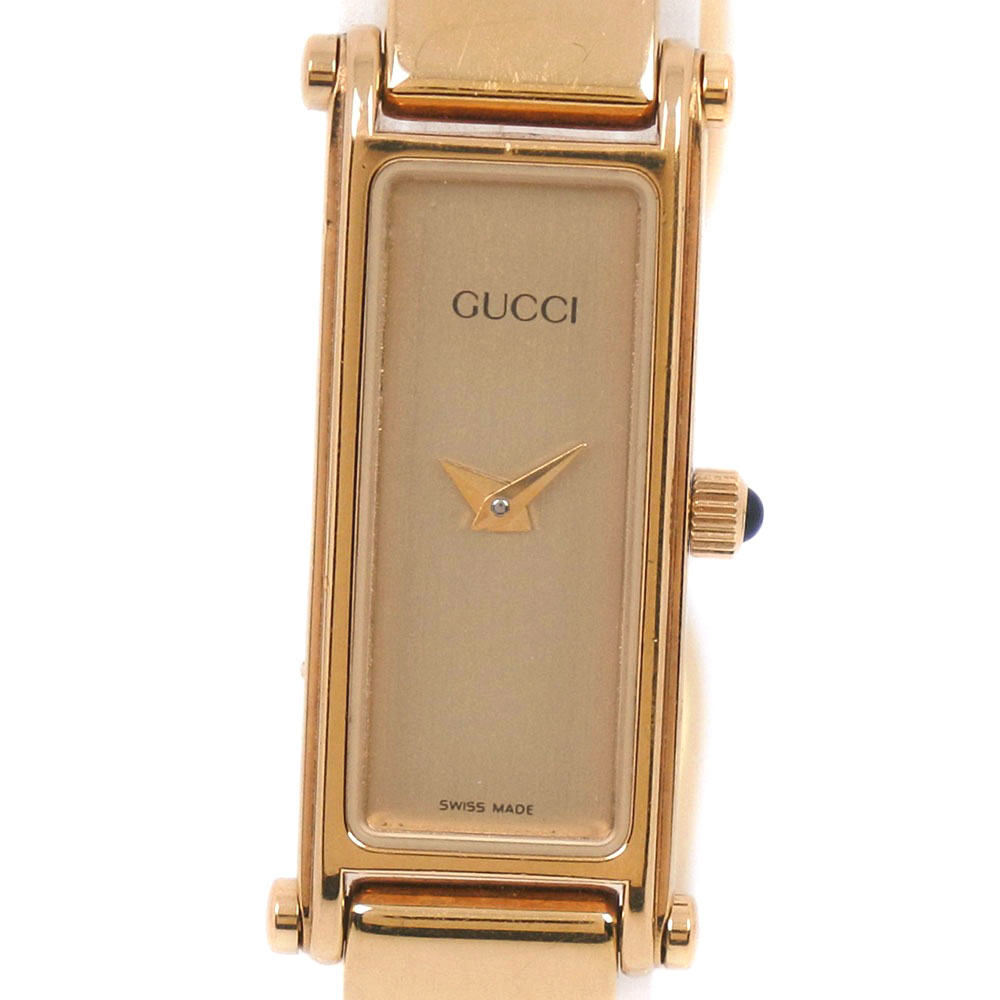 【GUCCI】グッチ 1500 ステンレススチール ゴールド クオーツ レディース ゴールド文字盤 腕時計【中古】 | 質にしきの【ブランド販売・買取】