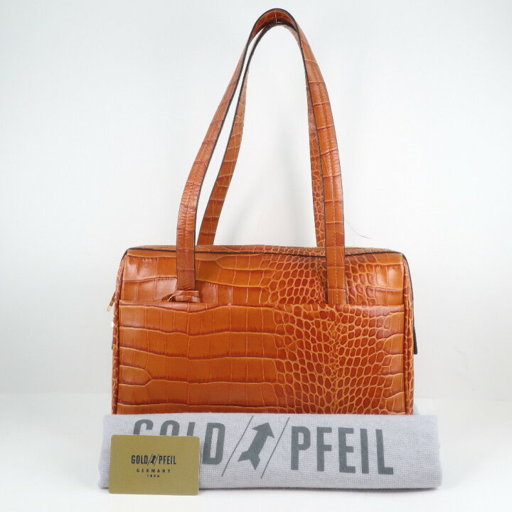 楽天市場】ゴールドファイル GOLD PFEIL トートバッグ レザー 茶 