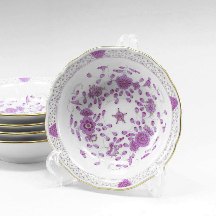 楽天市場】マイセン Meissen インドの華 リッチ ピンク 食器 サラダ 