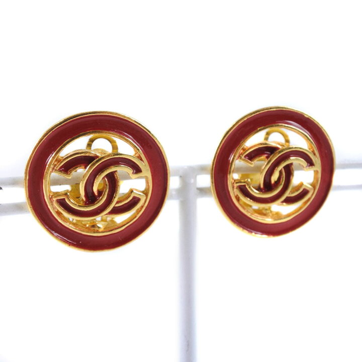 楽天市場】【CHANEL】シャネル ココマーク 金メッキ 93C 