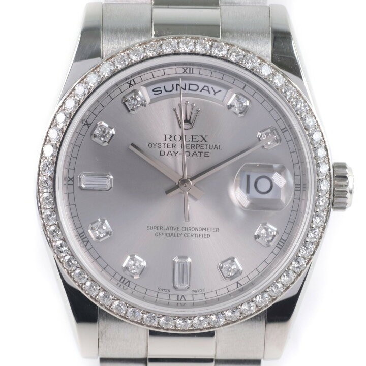 楽天市場】ロレックス ROLEX デイデイト 腕時計 P番 118346A Pt