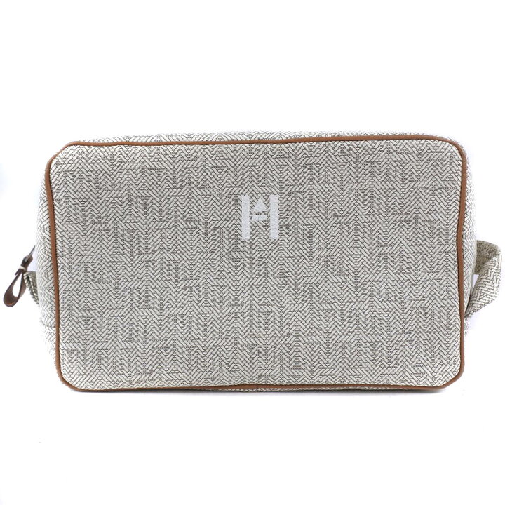 楽天市場】【HERMES】エルメス グローブトロッターMM ポーチ トワル 