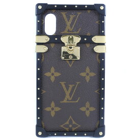 【LOUIS VUITTON】ルイ・ヴィトン iPhoneケースX/XS アイ トランク M62618 モノグラムキャンバス ユニセックス スマホケース【中古】A+ランク